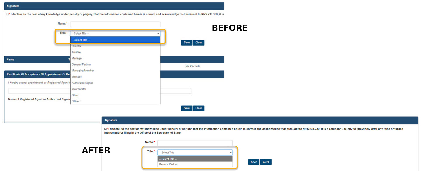 Limited Partner titles